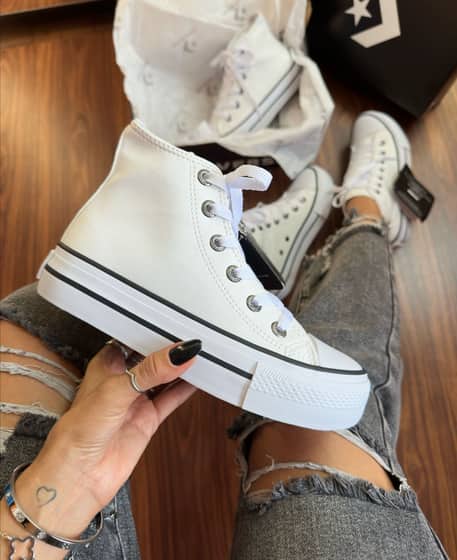 Bota all star plataforma